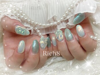 ネイルアンドまつげエクステ リッチエイト 原宿店(Rich8)/推しネイル★オーロラマグネット