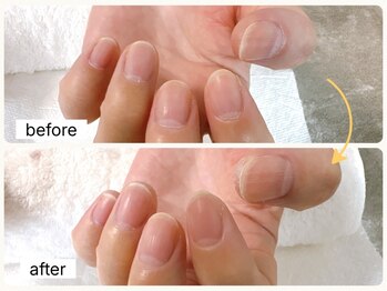 グランボヌール(grand bonheur)の写真/[ハンドケアコース¥3600]ここまでやってくれるの!?と大好評♪お値段以上の上質ケアで清潔感溢れる指先に◎