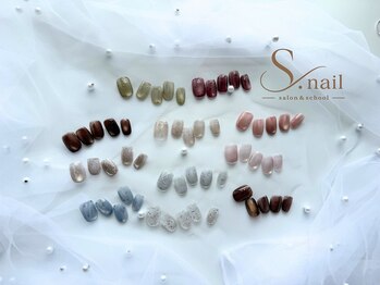 エスネイル(S.nail)の写真/大人上品ネイルで美しい指先へ。肌なじみの良いカラーからトレンドカラーまで500色以上をご用意。