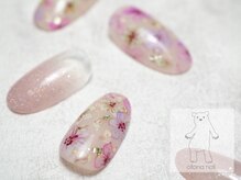 オトナネイル(otona nail)/押し花風 小花柄ネイル