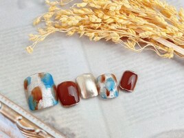 秋色ニュアンスネイル