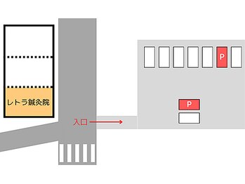 レトラ鍼灸院/駐車場は2台ご準備しております