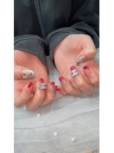 ウィル(Will)/親指にキティちゃんネイルアート