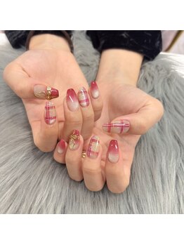 ポミーネイル 池袋店(pomynail)/チェックネイル
