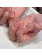 ネイルサロン イントゥ(into_)/バラ　マグフレンチ　チーク