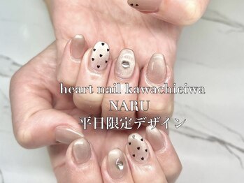 ハートデザインネイル♪