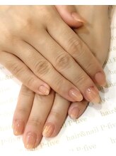 ヘアアンドネイル ピーファイブ(P-five)/さりげなく！オーロラネイル♪