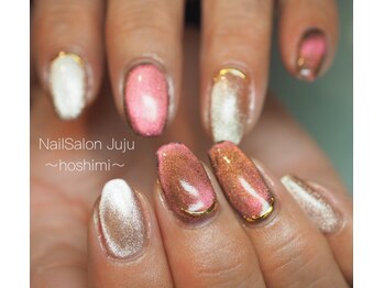 ジュジュ(Juju)/マグネットネイルで秋ネイル