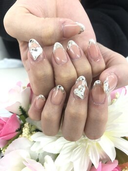 ディーネイル 四条烏丸(D-nail)/定額コース３ ガラスフレンチ