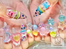 ネイルズガッシュ 大森駅前店(NAILs GUSH)/フィルイン/痛ネイル/推しネイル