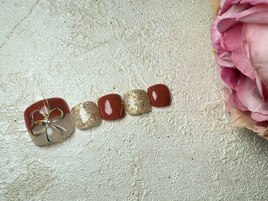 新年ネイル　水引ネイル