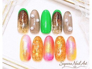 津田沼ネイルサロン サパラ(sapara)/プラチナ定額☆¥6,899 100種☆