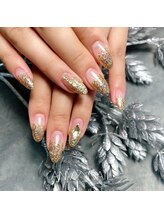 ネイルサロン あんび/ラメグラデーション