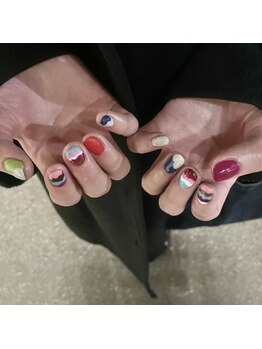 ネイルズシャトン/カラフル♪ニュアンス系ネイル