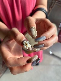 130分アートお花ニュアンス