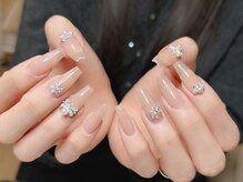 ウサギネイル 新大久保店(usagi nail)/ピンクネイル