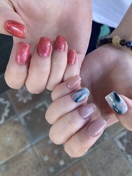 アシメニュアンスネイル