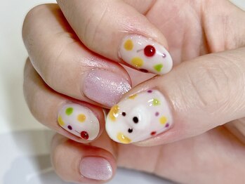 ナチュラ(natura)/白くまネイル