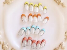 ウープスネイル 盛岡カワトク店(OopsNAIL)/カラーフレンチ