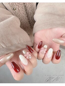 クリーム(Nail Atelier CREAM)/長さだし10本+持ち込みdesign