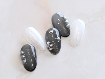 ルシェルアイ/フラワー☆パール☆透明感クリア