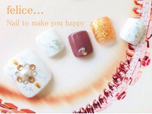 ネイルサロン フェリーチェ(felice)/【定額ネイル】¥8500