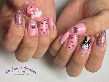 アン ジョーヌドラゴ/【自爪ネイル】マイメロネイル