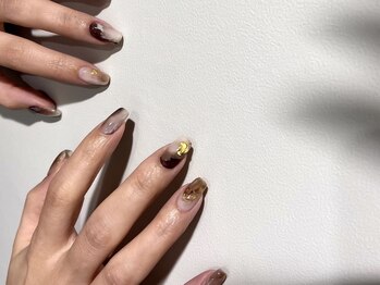 アオ 渋谷(ao.)/ブラウン/ホワイトニュアンス