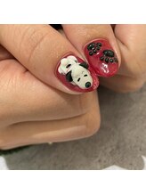 レイネイル アンド レイアイ 長嶺店(RAY NAIL & ray eye)/スヌーピー3Dネイル