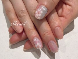 人気の桜ネイル