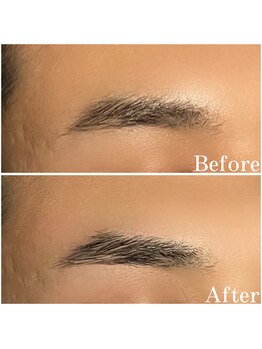眉毛男子 新宿店/before/after