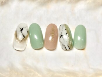 ネウィ ネイル 銀座(newi nail)/パラジェル　大理石ネイル