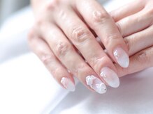 ネイルサロンブラン(nail salon BLANC)/少しロングのブライダルネイル