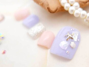プラスネイル 北千住東口店(PLUS NAIL)/【1378】定額￥8789フットネイル