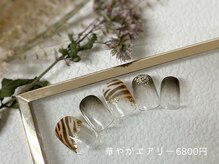 ネイルアンドアイラッシュ ブレス エスパル山形本店(BLESS)/ブラックタイガーネイル