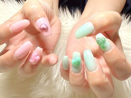☆春のアシンメトリーネイル☆