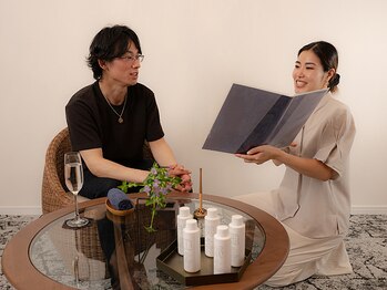 癒し処 利休 堀江店/ウェルカムドリンクは水素水