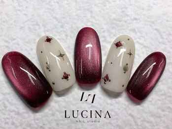 H-595シンプルクリスマスネイル