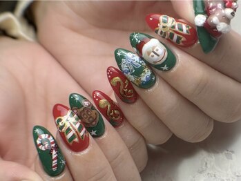 クロレ(Nail Salon COLORE)/クリスマスネイル 担当:粥川
