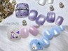 ＜初回オフ無料＞【FOOT】定額シンプルアート(親指のみ)コース¥11300⇒¥11000