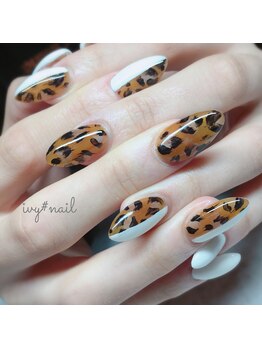 アイビーネイル(ivy-nail)/ニュアンスヒョウ柄☆
