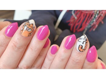 手書きネイル キャラクター