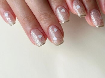 アイネイルズ 梅田店(I nails)/ガーリーラメミラーライン¥9700