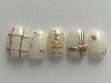 アイネイルズ 池袋店(I-nails)/シャンパンミラーチェック