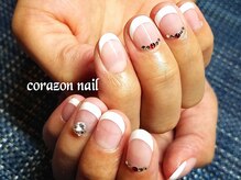 コラソンネイル(corazon nail)/ブライダル・ホワイトフレンチ