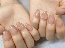 リボンネイル・グラデーション