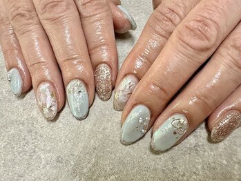 ネイルサロンファストネイルプラス 新宿店(FAST NAIL PLUS)/2026夏ネイル【オーロラネイル】