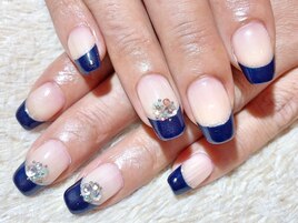 【ハンド】フレンチ×ビジュー