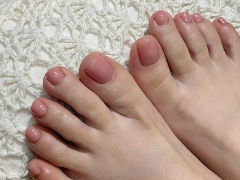 アトリエルリアン(Atelier Le Lien)/ちゅるん/フットネイル/シンプル