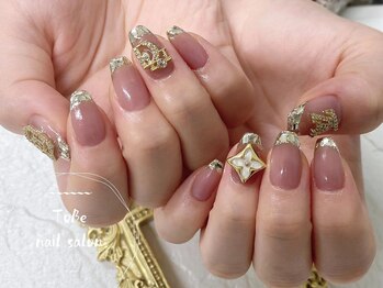 ネイルサロン トゥービー 御徒町上野(To Be)/ガラスフレンチコース5980円